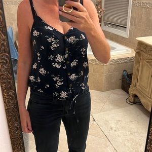 Abercrombie button up tank